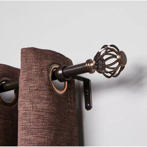 Loft by Umbra Oil Rubbed Bronze Cagio Expandable Curtain Rod 36" to 66" Lengths